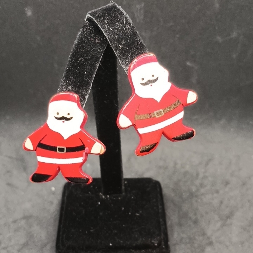 Cheerful Santa Earrings